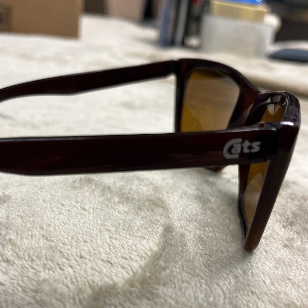 Ray-Ban Brown Rectangular Sunglasses with Black C… - image 9